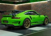 Porsche 911 GT3 RS in Green Dealership in Dubai