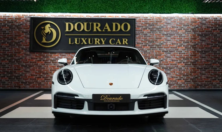 Dubai Porsche 911 Turbo S Cabriolet in white for Sale