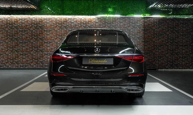 Mercedes S 580 4MATIC Interior Brown Dealership in Dubai UAE