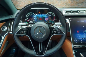 Mercedes S 580 4MATIC Interior Brown Exotic Car Dealership in UAE
