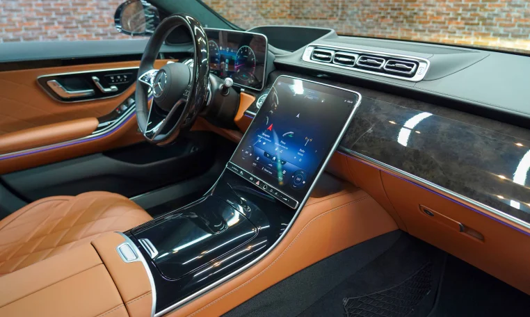 Buy Mercedes S 580 4MATIC Interior Brown in Dubai