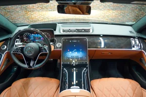 Buy Mercedes S 580 4MATIC Interior Brown Super Car in Dubai