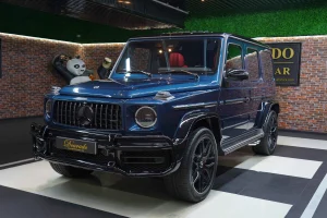 Mercedes G 63 Night Package in Sea Blue for Sale in Dubai
