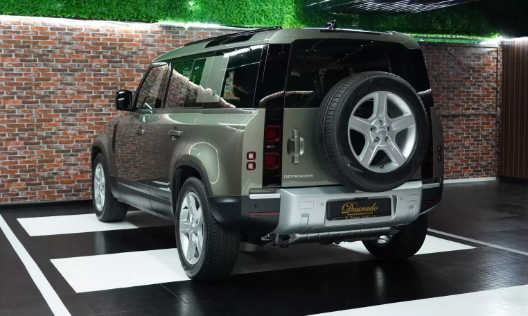 Land Rover Defender P400 SE 2023 Luxury car in Green Dealership