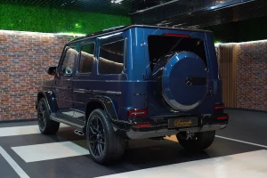 Mercedes G 63 Night Package in Sea Blue Dealership in Dubai