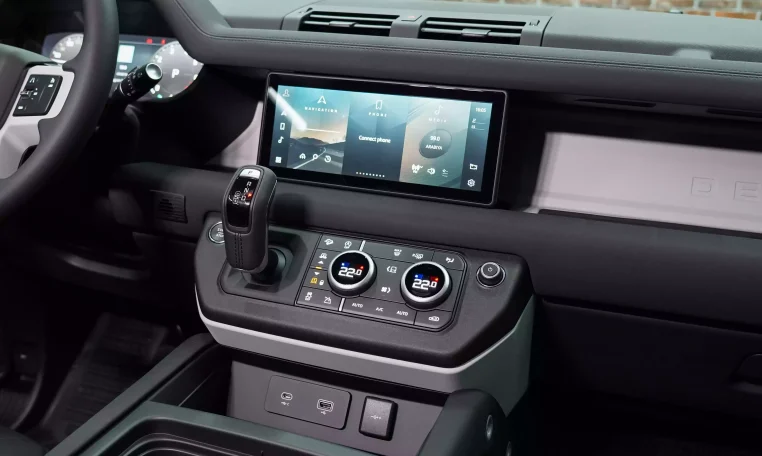 Buy Land Rover Defender 110 P400 SE in Black Exotic car in Dubai UAE