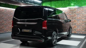 Mercedes-Benz V250 in Metalic Black Dealership in Dubai