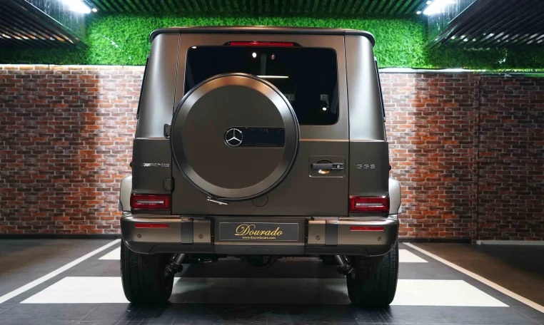 Mercedes G63 in Brown Matte Dealership in Dubai