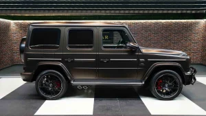 Mercedes G63 in Brown Matte Car Dealership in UAE
