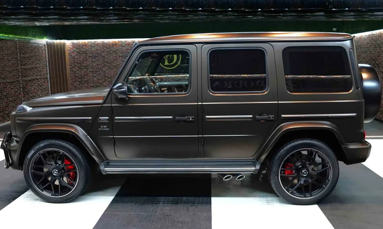 Mercedes G63 in Brown Matte Luxury Car Dealership in UAE