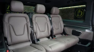 Mercedes-Benz V250 in Metalic Black Car Dealership in Dubai