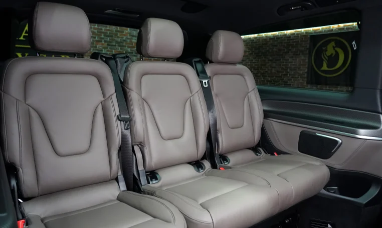 Mercedes-Benz V250 in Metalic Black Car Dealership in Dubai