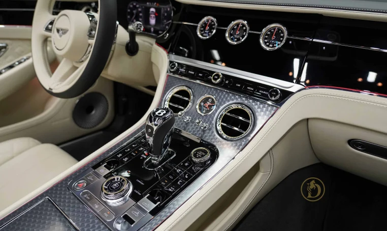 Bentley GTC Speed W12 in Black Car Dealership in Dubai UAE