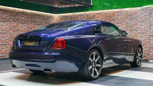 Rolls Royce Wraith Dark Blue Luxury Car Dealership in Dubai