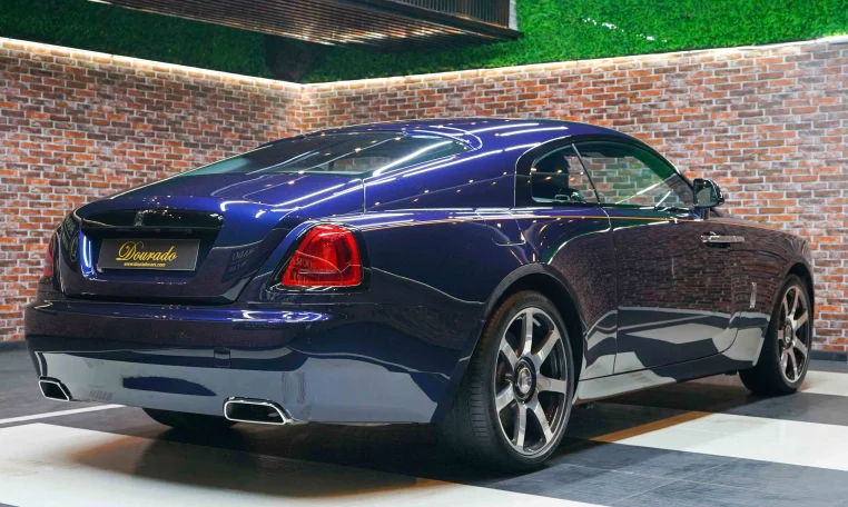 Rolls Royce Wraith Dark Blue Luxury Car Dealership in Dubai