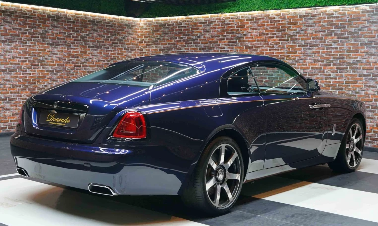 Rolls Royce Wraith Dark Blue Super Car Dealership in Dubai