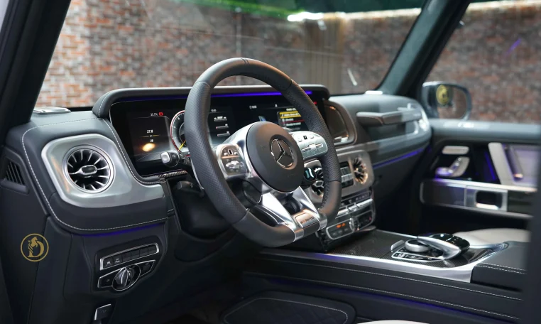 Mercedes G 63 AMG in White Dealership in Dubai