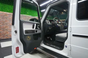 Mercedes G 63 AMG in White Dealership in Dubai UAE
