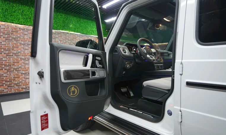 Mercedes G 63 AMG in White Dealership in Dubai UAE
