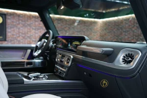 Mercedes G 63 AMG in White Car Dealership in UAE