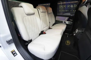 Mercedes G 63 AMG in White Luxury Car Dealership in UAE