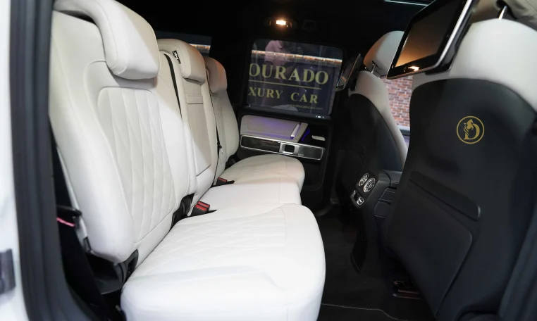 Mercedes G 63 AMG in White Exotic Car Dealership in UAE