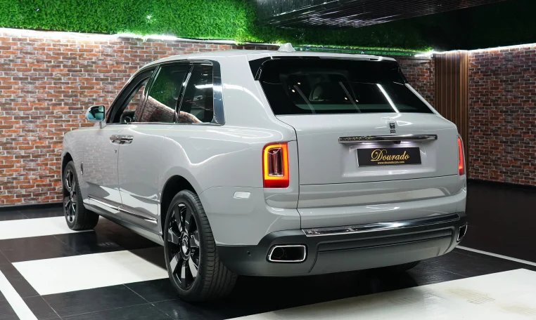 Rolls Royce Cullinan Silver Dealership in Dubai