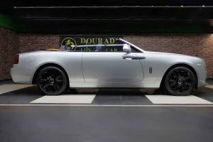 Rolls Royce Dawn in Silver Car Dealership in Dubai