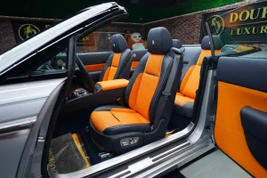 Rolls Royce Dawn in Silver Exotic Car Dealership in Dubai