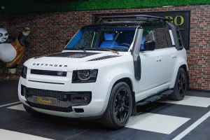 Buy Land Rover Defender 110 P400 SE in White Exotic Car in Dubai
