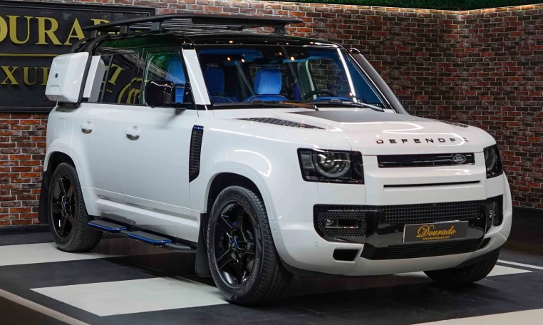 Buy Land Rover Defender 110 P400 SE in White Exotic car