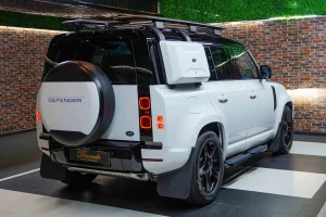 Land Rover Defender 110 P400 SE in White Exotic car