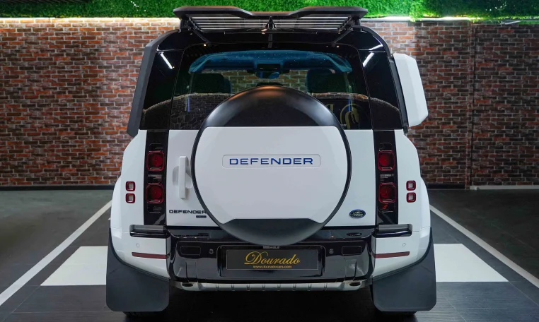 Land Rover Defender 110 P400 SE in White Exotic car for sale in Dubai UAE