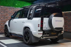 Land Rover Defender 110 P400 SE in White Luxury car for sale in Dubai UAE