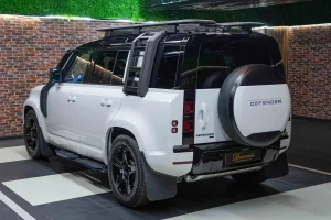 Land Rover Defender 110 P400 SE in White Luxury car for sale in Dubai