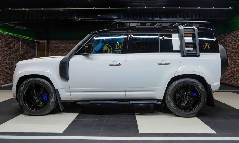 Land Rover Defender 110 P400 SE in White for sale in UAE