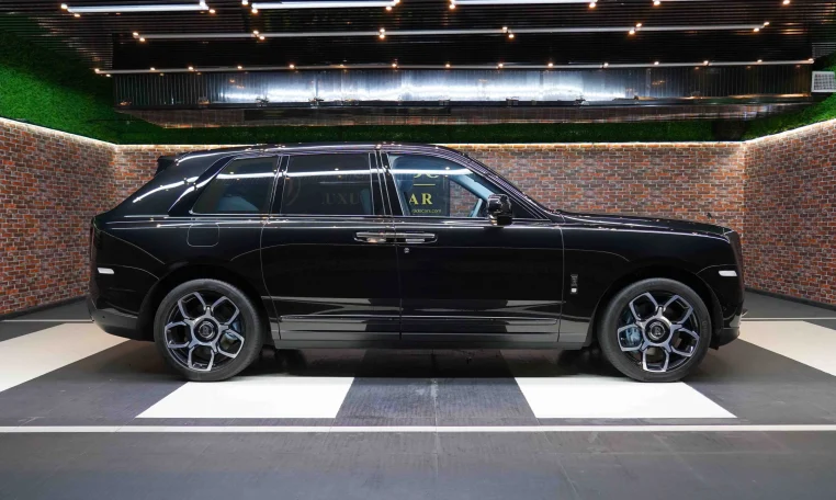 Rolls Royce Cullinan in Black Dealership in Dubai