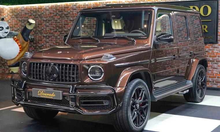 Mercedes g 63 AMG Double in Brown for Sale in Dubai