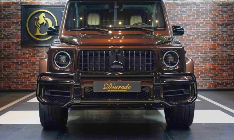 Mercedes g 63 AMG Double in Brown for Sale in Dubai UAE