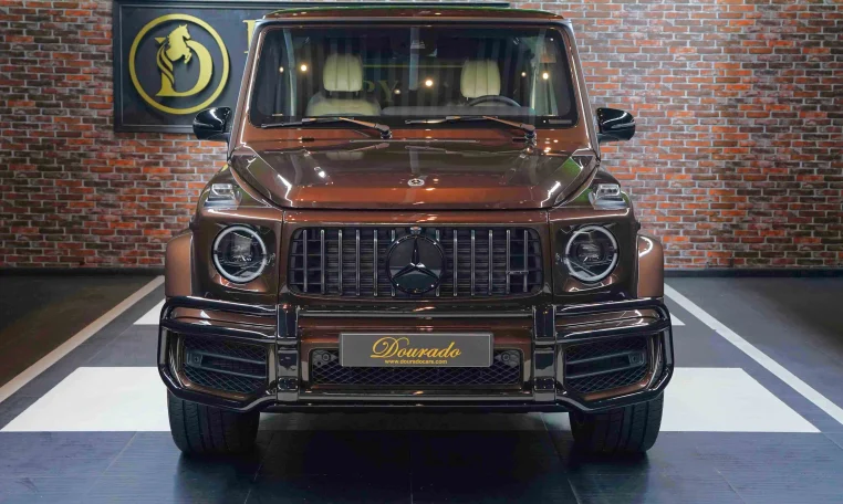 Mercedes g 63 AMG Double in Brown for Sale in UAE