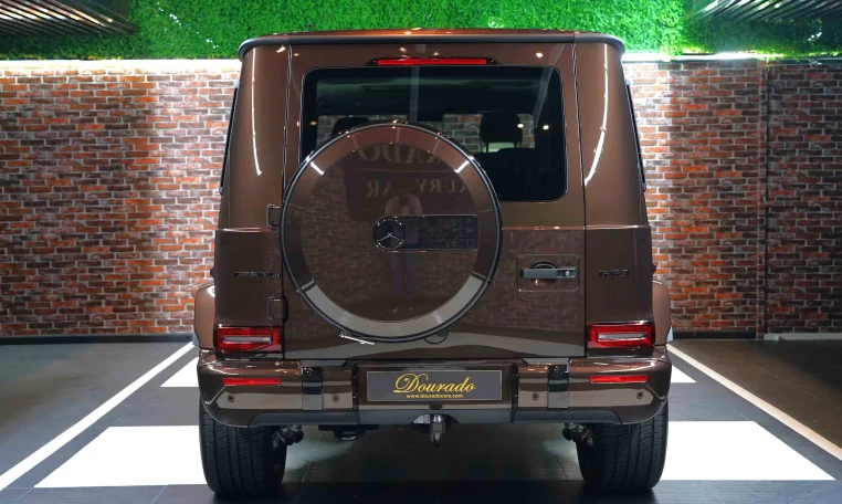 Mercedes g 63 AMG Double in Brown Dealership in Dubai