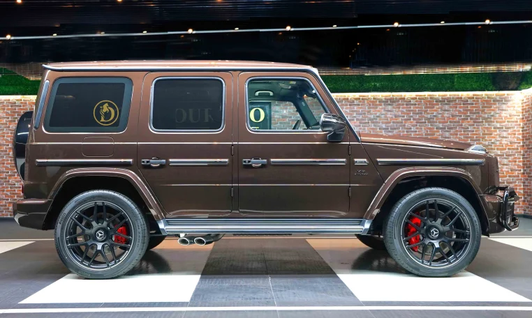 Mercedes g 63 AMG Double in Brown Dealership in UAE