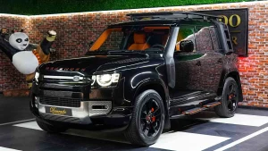 Land Rover Defender 110 P400 SE In Black Exotic Car in UAE