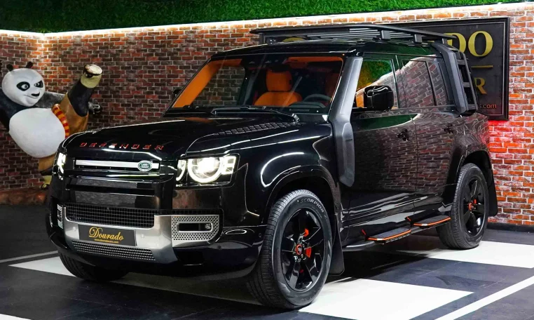 Land Rover Defender 110 P400 SE In Black Exotic Car in UAE