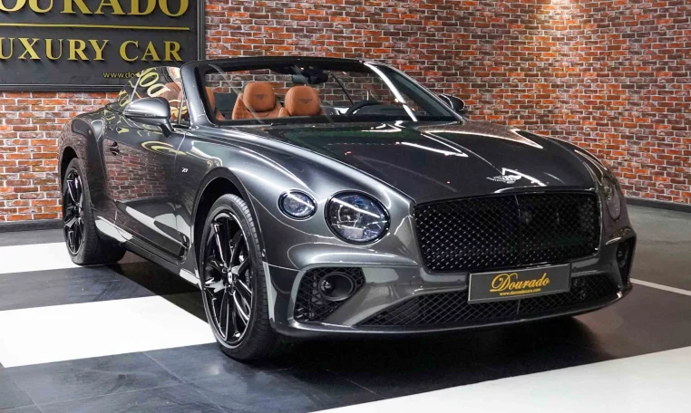 Bentley Continental GTC in Dark Grey Luxury car for sale Dubai