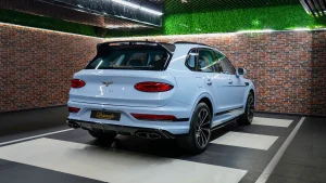 Bentley Bentayga in Jetstream Blue Luxury Car Dealership UAE