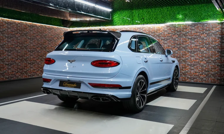 Bentley Bentayga in Jetstream Blue Luxury Car Dealership UAE