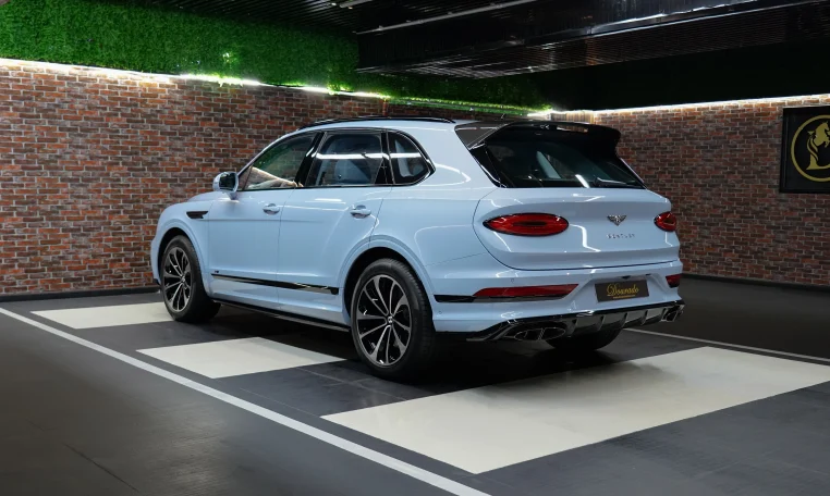 Bentley Bentayga in Jetstream Blue Luxury Car in UAE