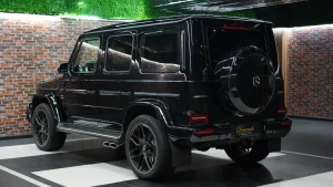 Mercedes G 63 AMG 2023 in Black Car Dealership in Dubai