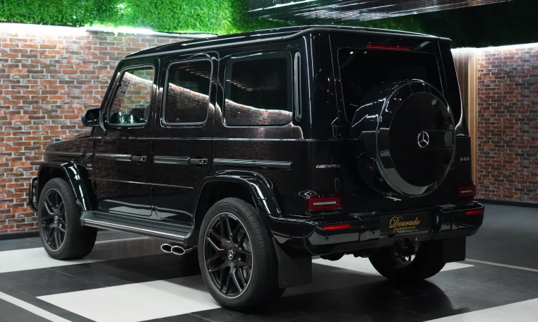 Mercedes G 63 AMG 2023 in Black Car Dealership in Dubai